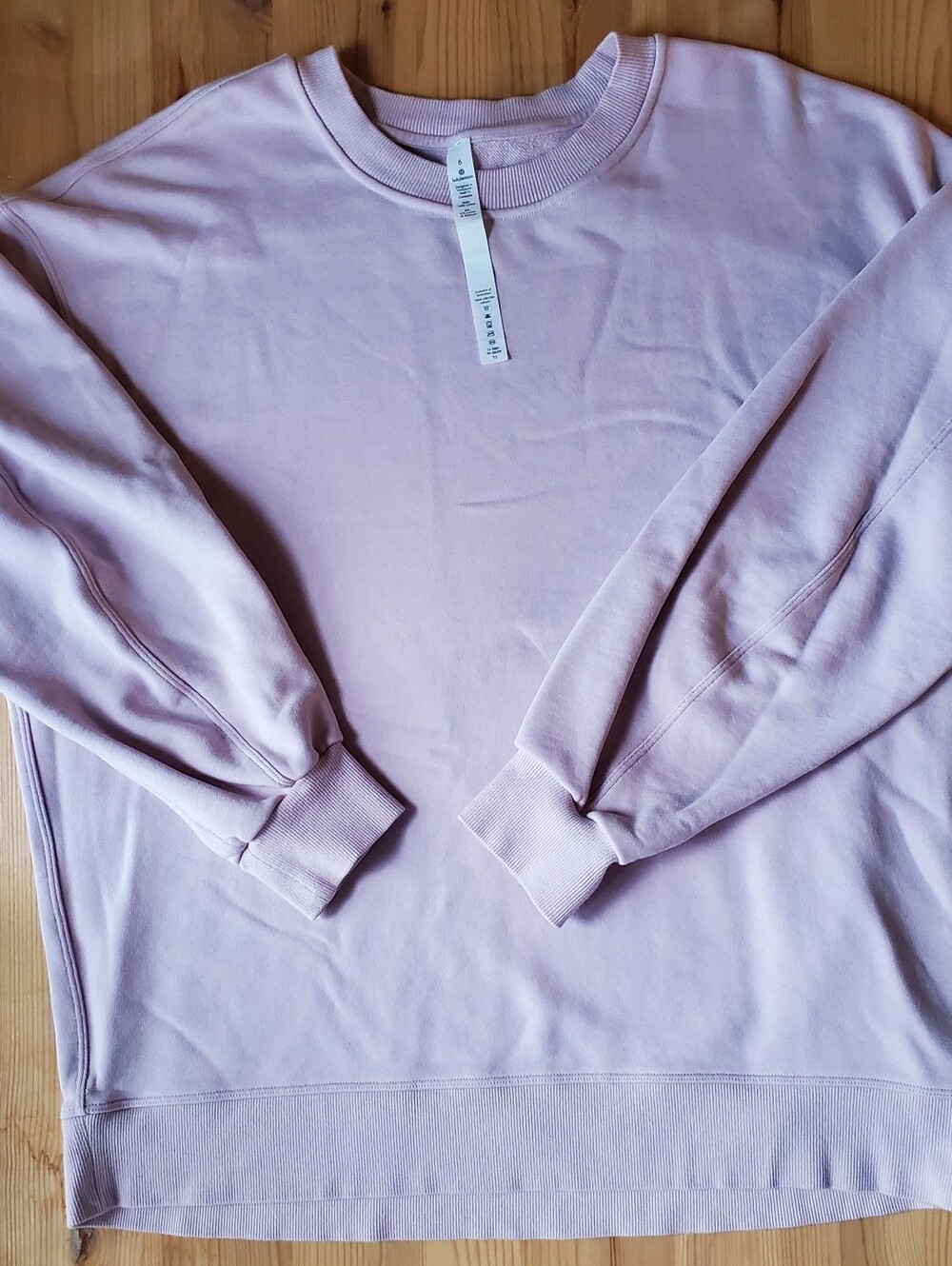 Lululemon Perfectly Oversized Crew Sweatshirt Pink 6
